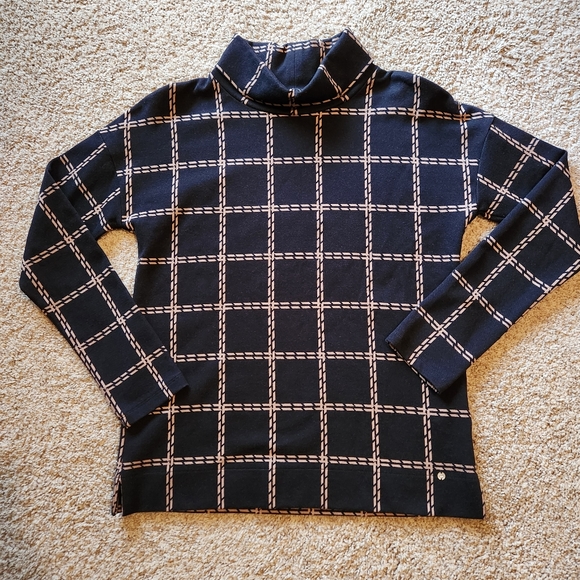 NWOT Gerry Weber Causals Knit Turtleneck Sweater Size 6 Colors Black Tan - Picture 2 of 11